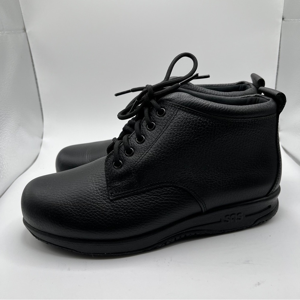 SAS Black Ankle Boots - Picture 4 of 14